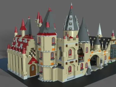 Lego school of magic 3D model