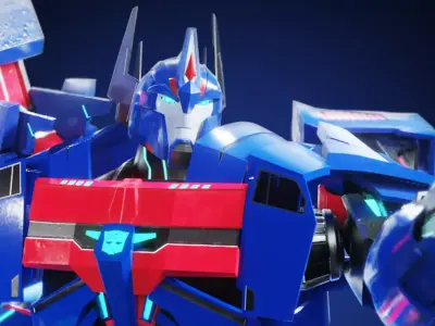  Ultra Magnus Transformers Prime Character Rig Low-poly 3D model