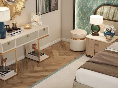 Luxury interior design scene SketchUp 3D Model with lighting  3D model