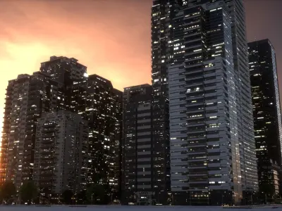 City Block Type B20 3D model