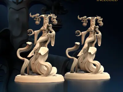 Veil Seer Nude and Normal Set x4 3D print model