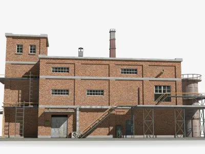 Factory xx20 Low-poly 3D model
