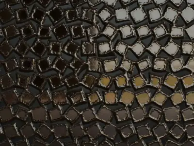 Fractured Glossy Dark Glass Irregular PBR SEAMLESS Texture