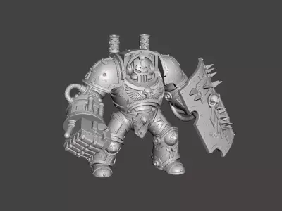 Elite Dread Commander Gothic Heavy Plate Warrior   3D print model