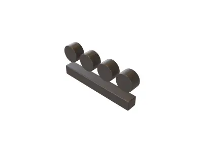 Maya Numerals 9 v1 001 Low-poly 3D model
