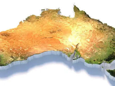 Australia Country Terrain 3D model