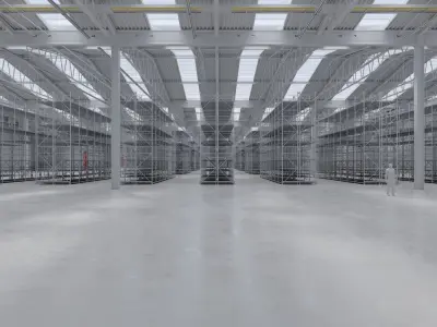 Warehouse Interior 8 Low-poly 3D model