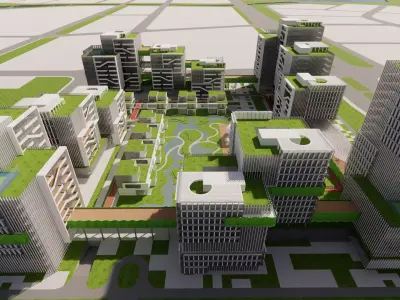 Modern City Block -A8 3D model