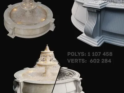 Classic Fountain 3D model get