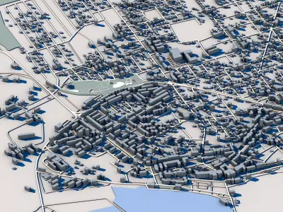 Mangalia Cityscape Romanian Black Sea Coast 3D model