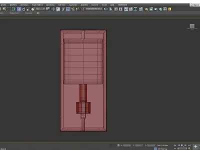 Dixon 1-Light Polished Nickel Sconce with Drum Shade Low-poly 3D model