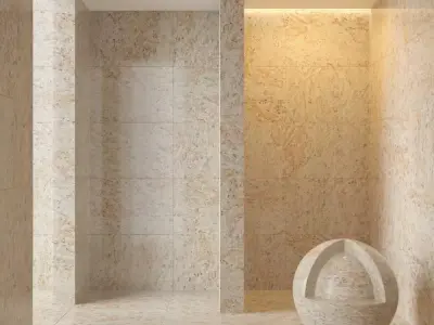 Marble wall 184 3D model