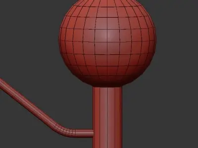 MORTEN light chandelier - gold 3D model