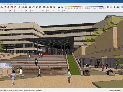 Sketchup Cultral Center E4 3D model