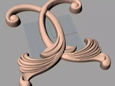 CNC 3D relief design STL format file used for artcam aspire E746 3D model