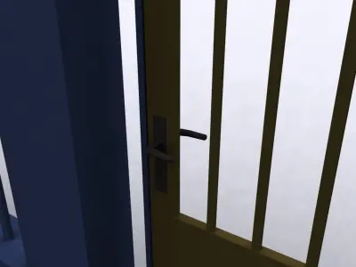 fence gate door 3D model