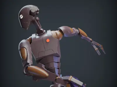 BX COMMANDO DROID FROM CLONE WARS 3D print model