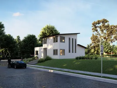 Modern House 16 3D model purchase