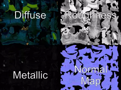 Mystical Warrior Automaton model pack Low-poly 3D model