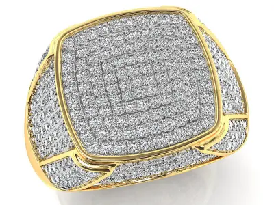 Big fancy mans ring 3D print model