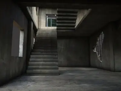 building construction of house Low-poly 3D model