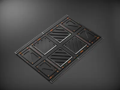 sci fi panel kit vol1 3D model