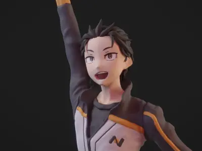 Subaru Natsuki - Re Zero 3D Print Figure 3D print model