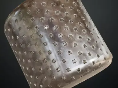 Shiny Metal Pattern PBR Seamless Texture