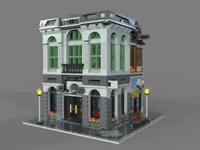 Lego bank 3D model
