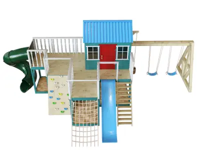 PlaygroundPlayhouse outdoor play set 3D model