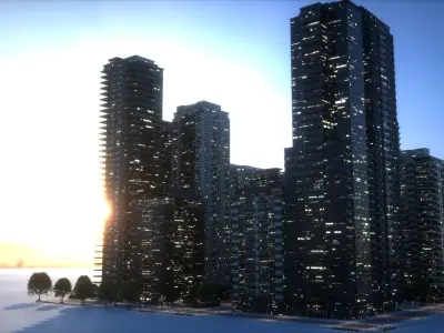 City Block Type B36 3D model