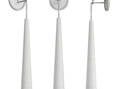 RESTORATION LINE GLASS WAL Low-poly 3D model