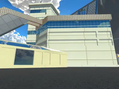 Sci-Fi Building 11 3D model