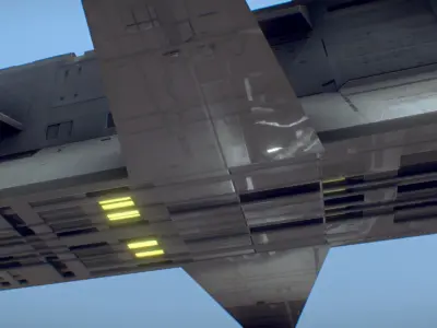 spaceship m01 3D model
