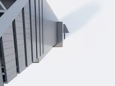10 Hudson Yards Building Low-poly 3D model