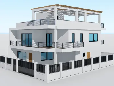 Two Story House 3 3D model