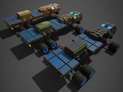 Rover Eight Low-poly 3D model