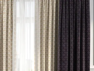 Curtain Set 221 3D model