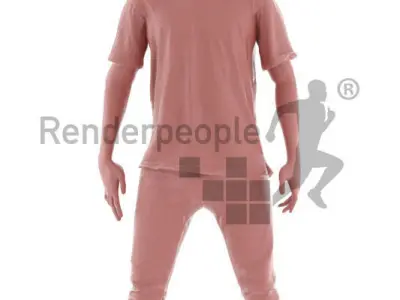 Manuel 001 Animated Dancing Man Free low-poly 3D model