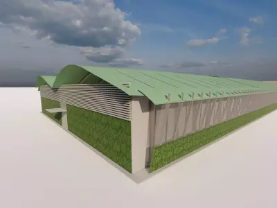 Warehouse-Warehouse Building  3D model