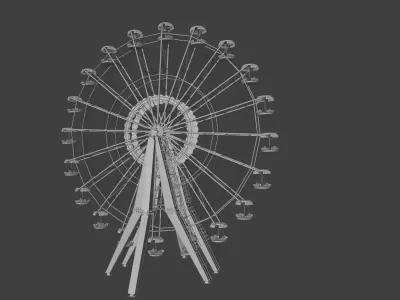 Pripyat amusement park Wheel after 3D model