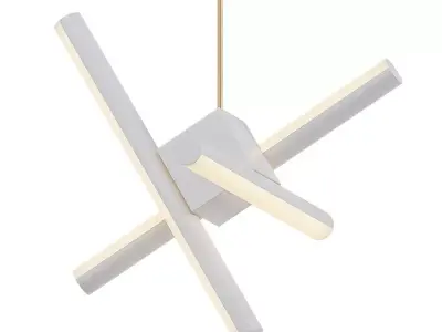 OLVIDADA pendant light with four cross beams 3D model