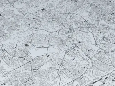 Kuala Lumpur Road Network and Streets 3D model