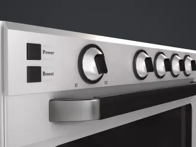 Kitchen Oven Low-poly 3D model