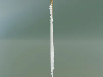 Curtain Low-poly 3D model