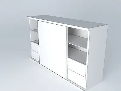 Sliding Door Sideboard  Free 3D model