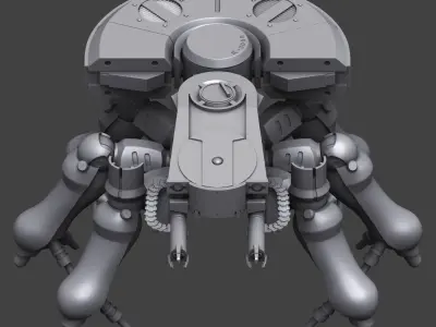 Ghost in the Shell T08A2  Tank Hard surface High-poly 3D model 3D print model