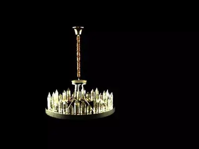 Chandelier made of crystals 3D model