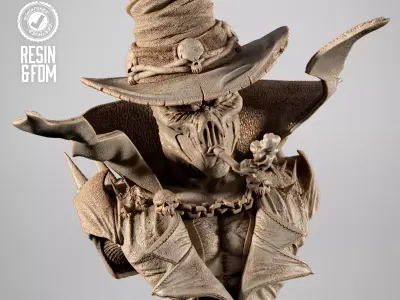B3DSERK Spawn Gunslinger Portrait Bust 3D print model