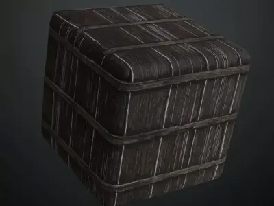 Rustic Reinforced Dark Wood PBR Seamless Texture